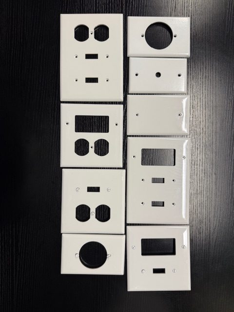 Outlet cover plates (example inventory)